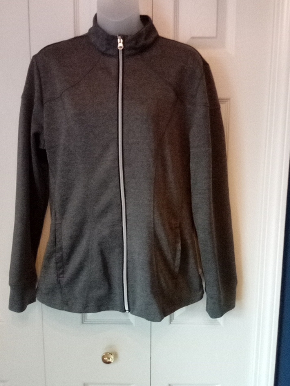 Women's Gray Full-Zip Jacket